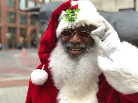 fat black santa|Black Santas are helping to change holiday icons and add more .